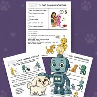 Dog Training for Kids Printable | Gentle Dog Training Schedule for Families | Weekly Chart + Certificate | BrightBots Academy