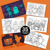 Digital Halloween Coloring Pages from We've Got Bones YouTube Video!