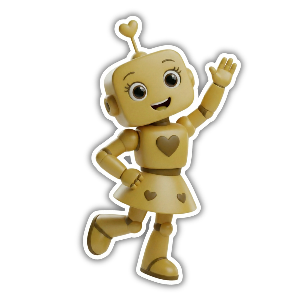Spark the gold robot